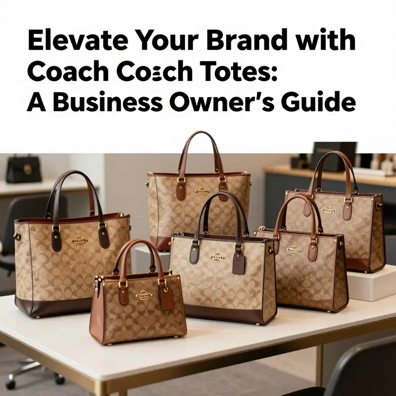 Elegant collection of Coach totes displayed in a professional setting, emphasizing quality and fashion.