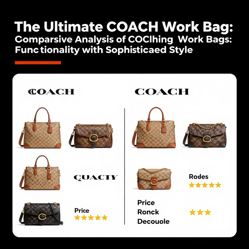 The COACH Large City Tote Bag in a professional environment, highlighting its versatility.