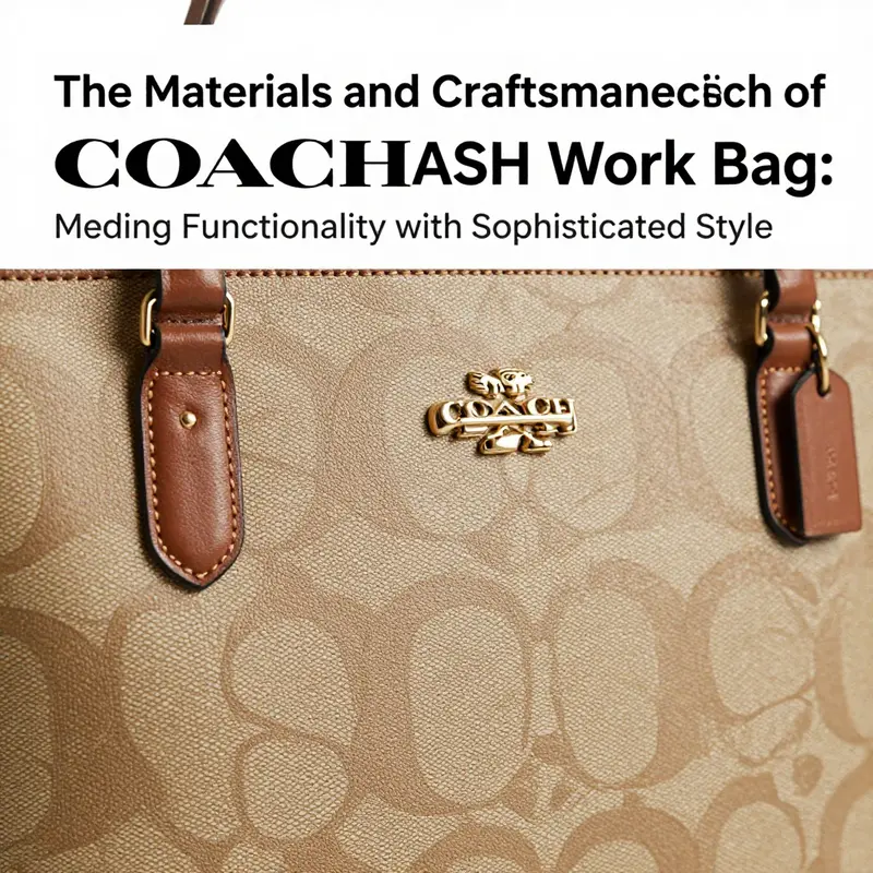 The COACH Large City Tote Bag in a professional environment, highlighting its versatility.