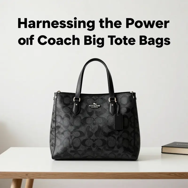 The Coach Gramercy Tote Bag paired with essential business items, highlighting its spacious design.