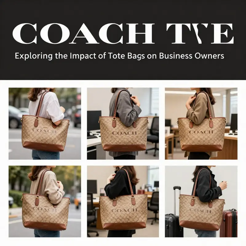 The elegant design of COACH Cargo Tote highlighting its premium materials and craftsmanship.