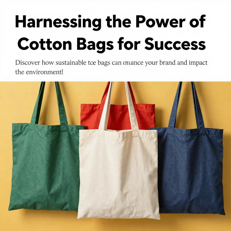 A vibrant collection of cotton tote bags in various colors and designs, symbolizing their versatility and contribution to sustainability.