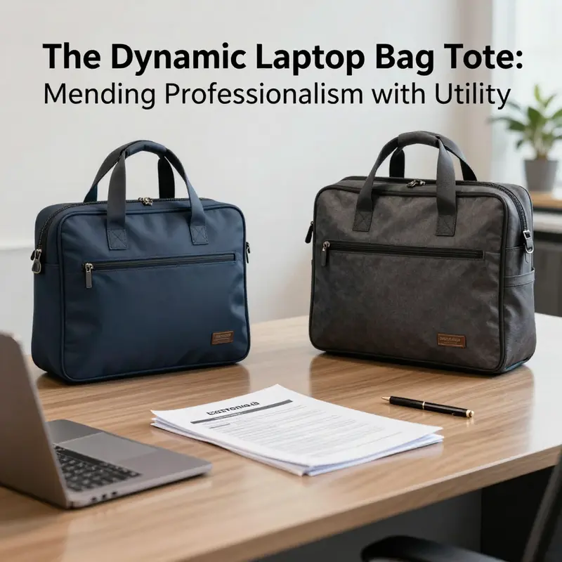 A visual comparison illustrating the sleek design of laptop bag totes versus traditional laptop bags.