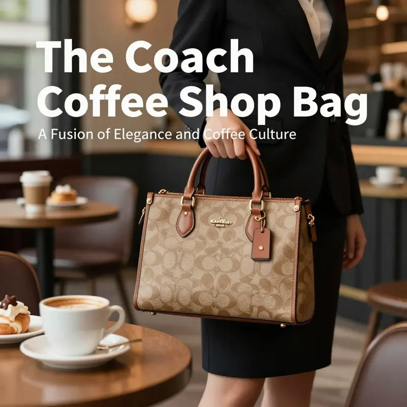 The Coach Coffee Shop Bag embodies the perfect fusion of luxury fashion and vibrant coffee culture.