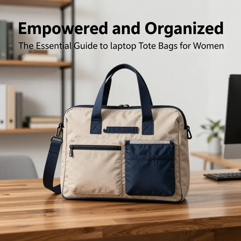 Highlighting the craftsmanship and functionality of laptop tote bags designed for women.