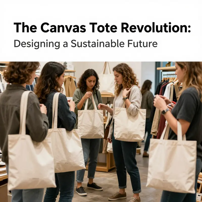 Modern minimalist canvas tote bags reflecting the latest design trends.