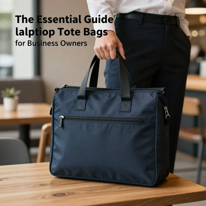 An organized interior of a laptop tote bag highlighting its practical design and functionality.