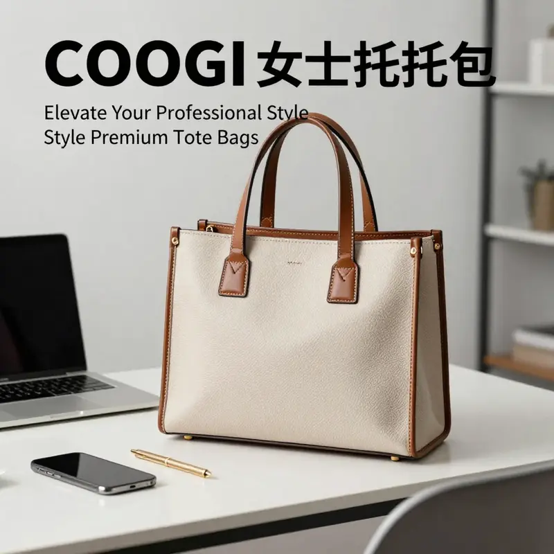 The COOGI tote bag exemplifies both beauty and practicality for the modern professional.
