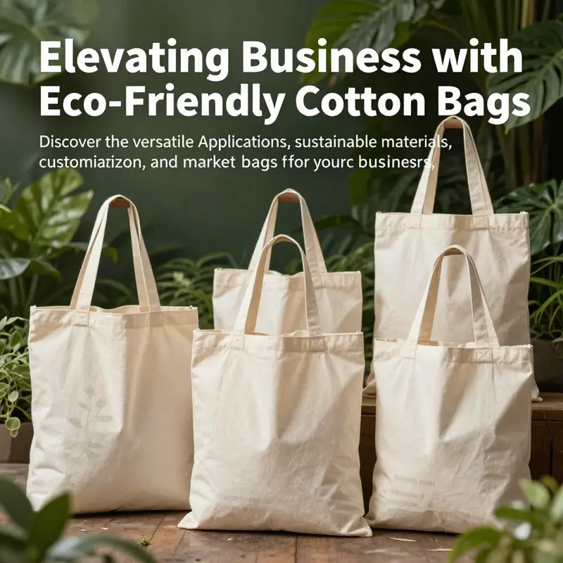 A vibrant collection of cotton bags displayed in a natural setting, symbolizing sustainability and daily utility.