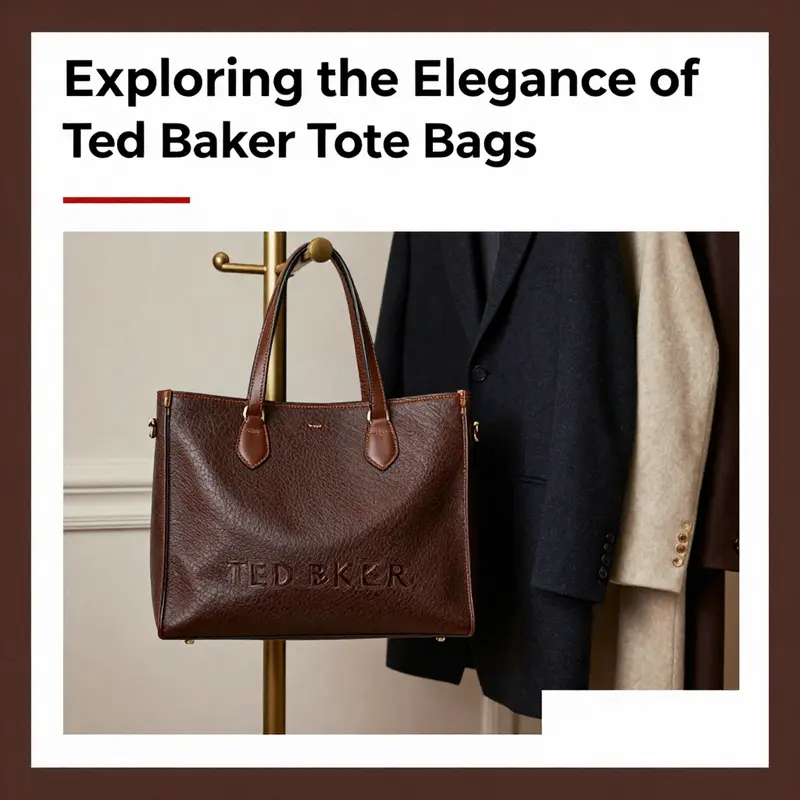 Ted Baker tote bags showcased in an elegant setting, emphasizing their style and suitability for various occasions.