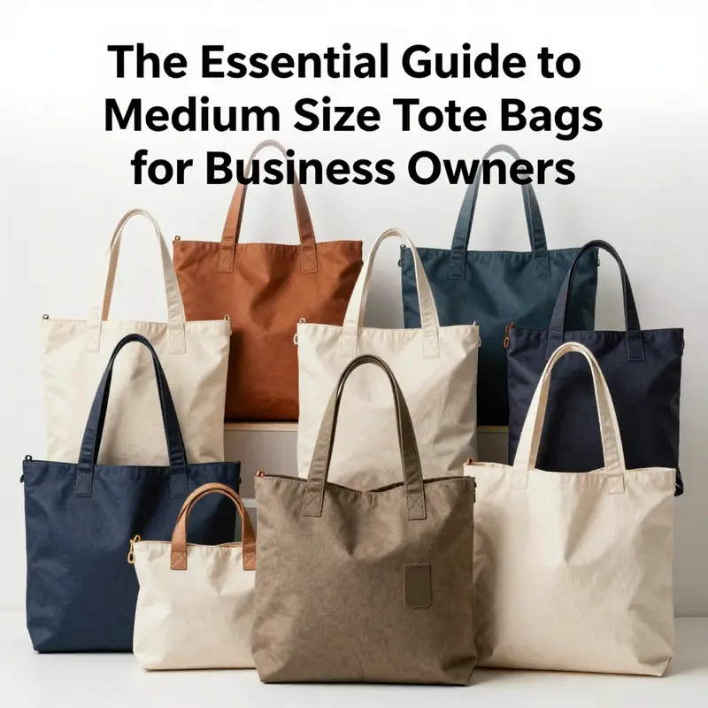 An assorted visual representation of medium-sized tote bags showcasing style and functionality.