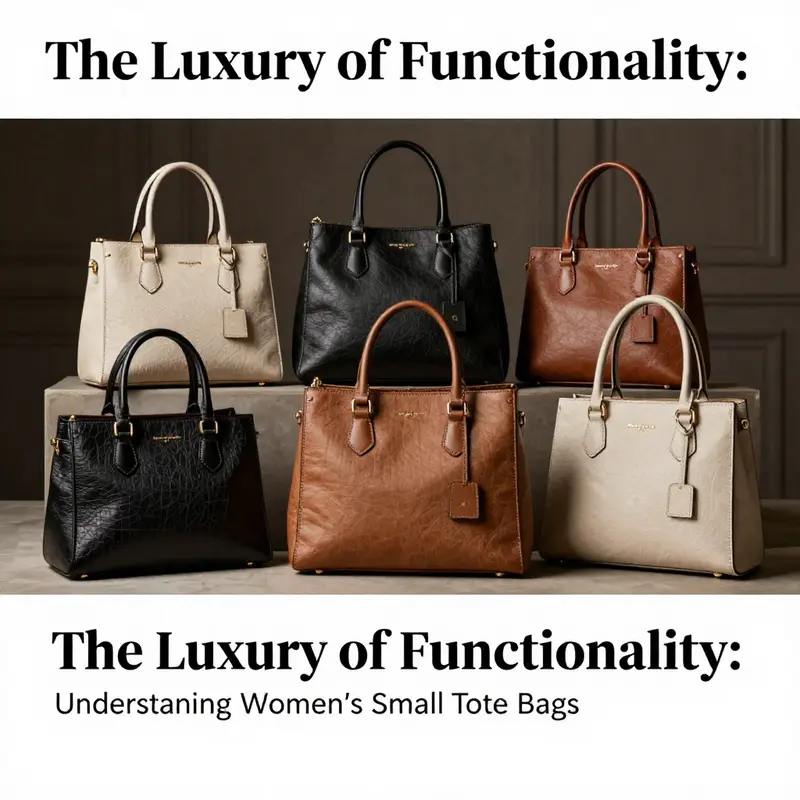 A collection of luxurious women's small tote bags displayed elegantly to represent high fashion.