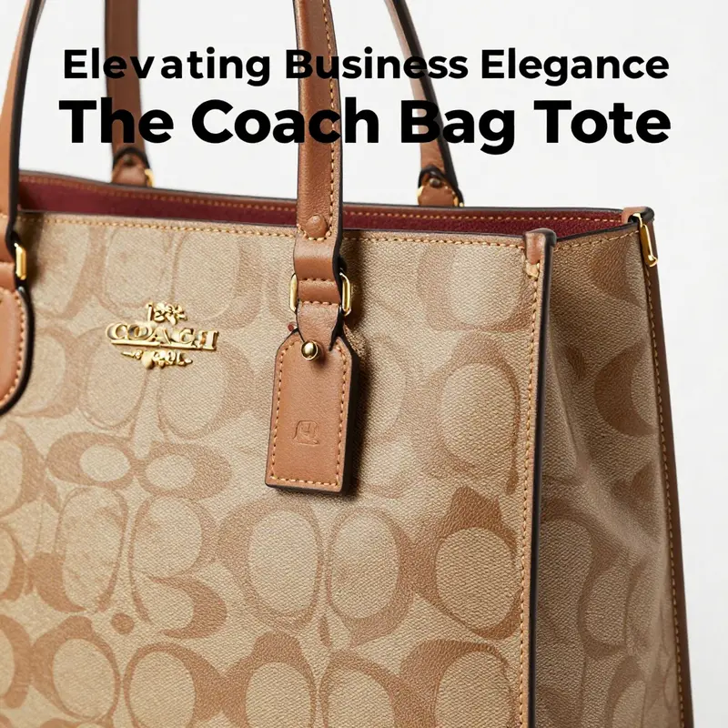 Detailing the artisanal craftsmanship of the Coach Bag Tote, emphasizing material quality and design.