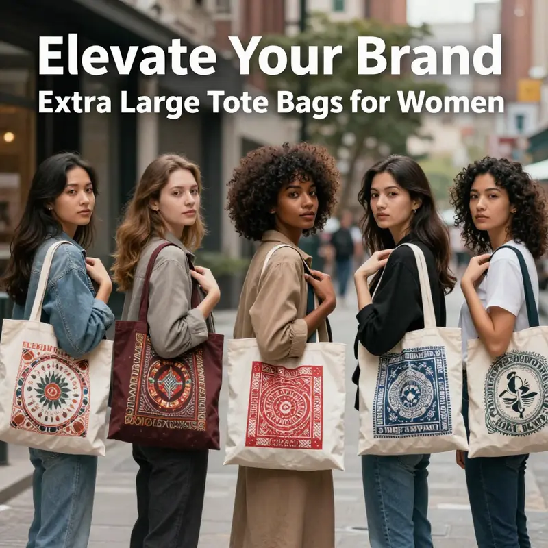 The practical functionality of extra large tote bags, perfect for business settings.