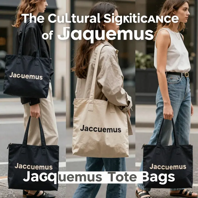 The elegant design of a Jacquemus tote bag showcasing its minimalist appeal.