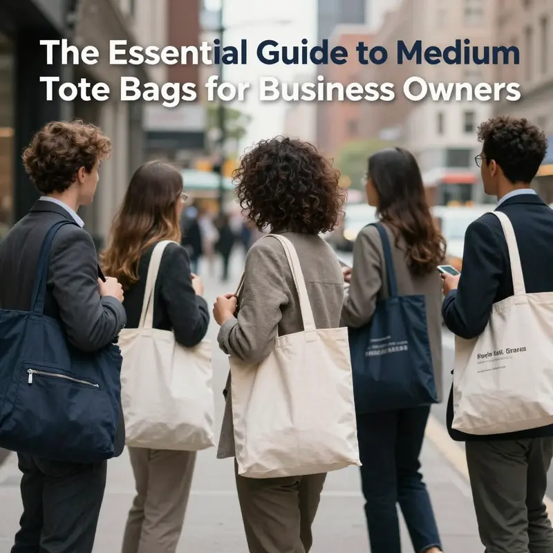 A stylish medium tote bag showcasing its design features, perfect for professional settings.