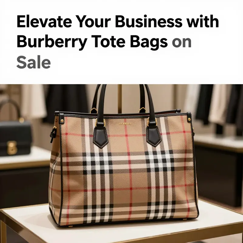 Explore the latest discounts on premium Burberry tote bags to elevate your product offerings.