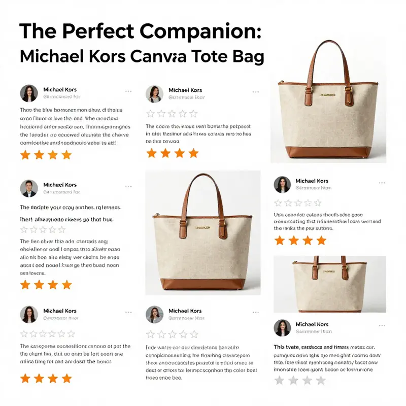 The stylish and spacious Michael Kors Women’s Kensington canvas tote bag, perfect for business and casual use.