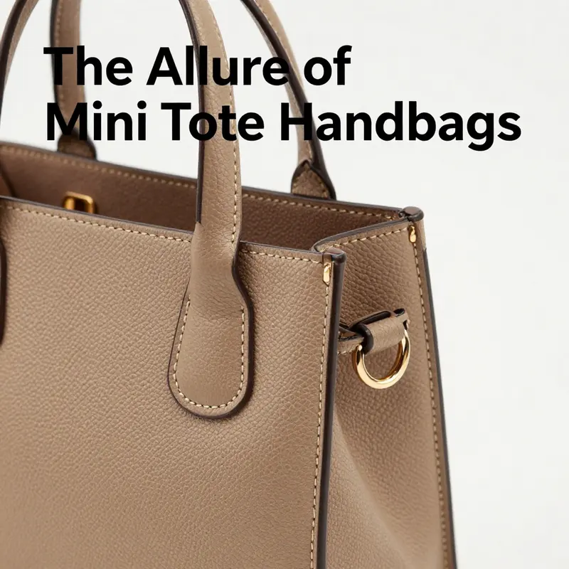Fashion trends come alive with stylish individuals carrying versatile mini totes.