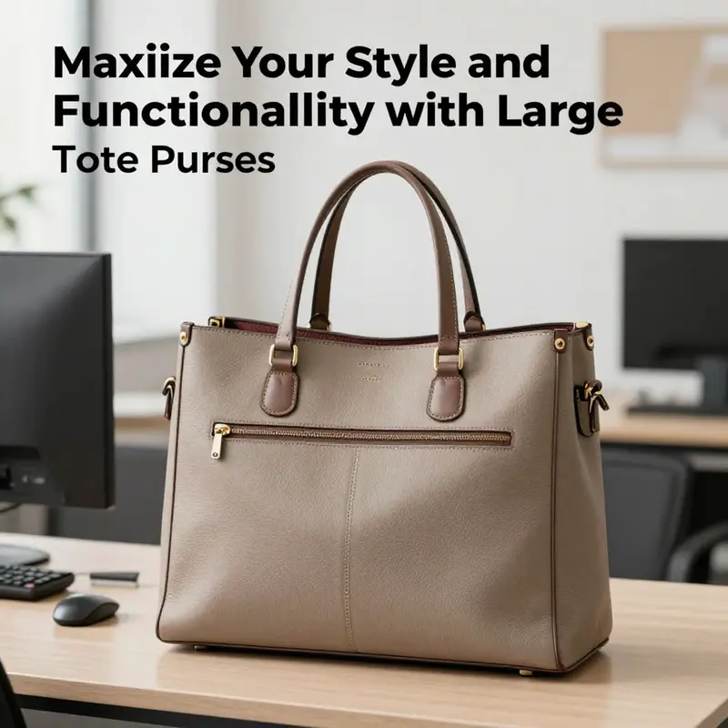 A visual comparison highlighting the organized approach of large tote purses versus traditional large bags.