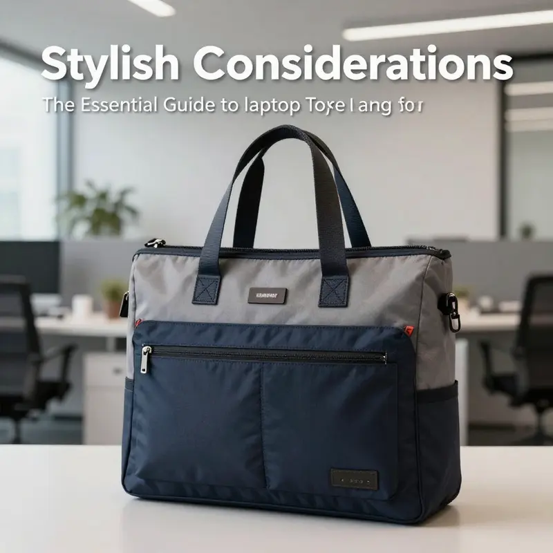 Exploring elegant design elements in laptop tote bags that balance style and function.