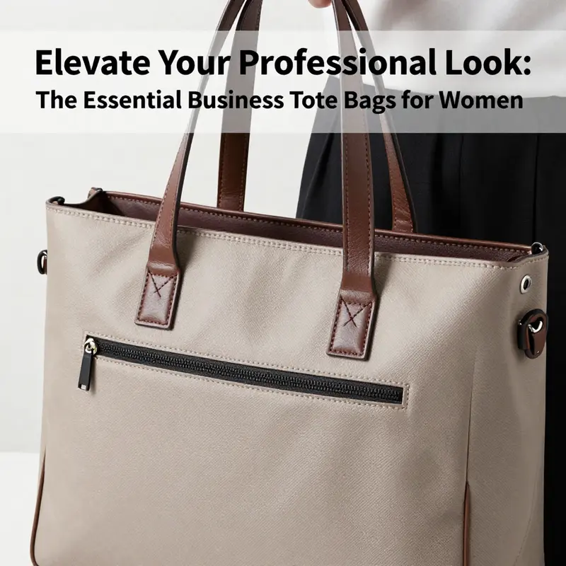 A businesswoman exemplifying the functional versatility of business tote bags designed for women.