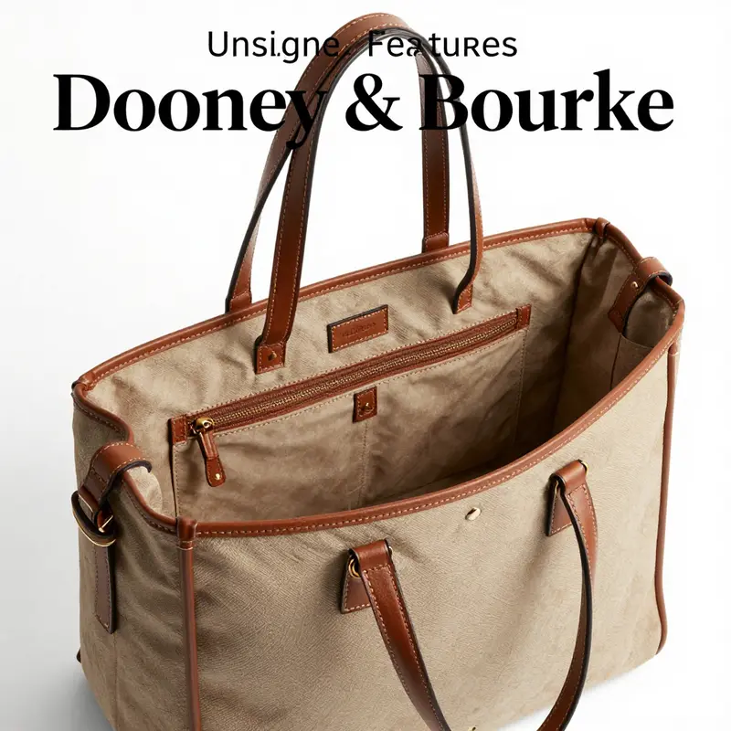 Artisan crafting a Dooney & Bourke tote, highlighting fine leatherwork and dedication.