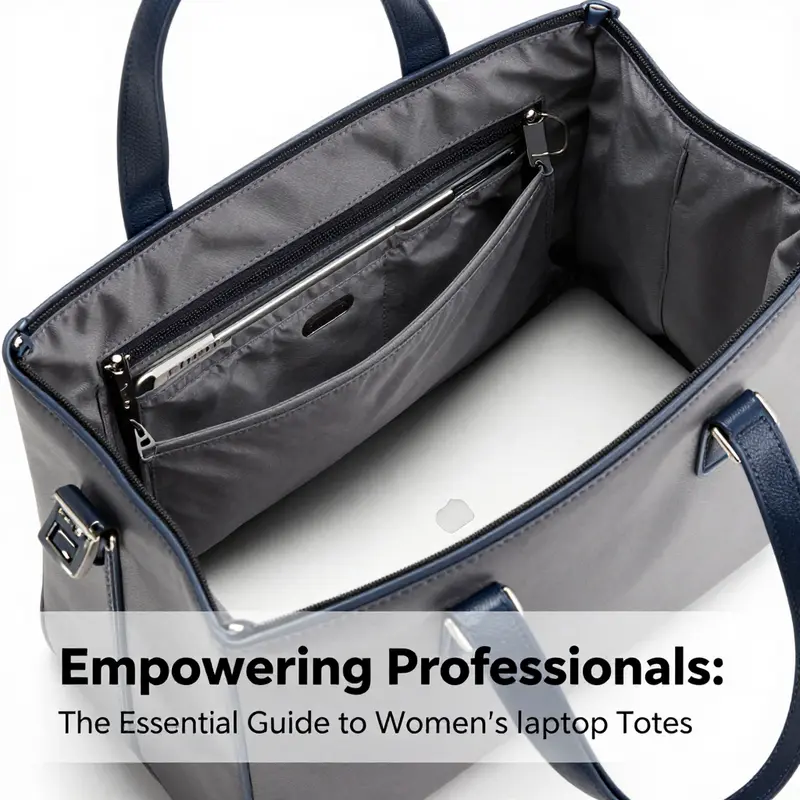 Women showcasing an array of laptop totes that highlight the evolution and diversity of designs over the years.