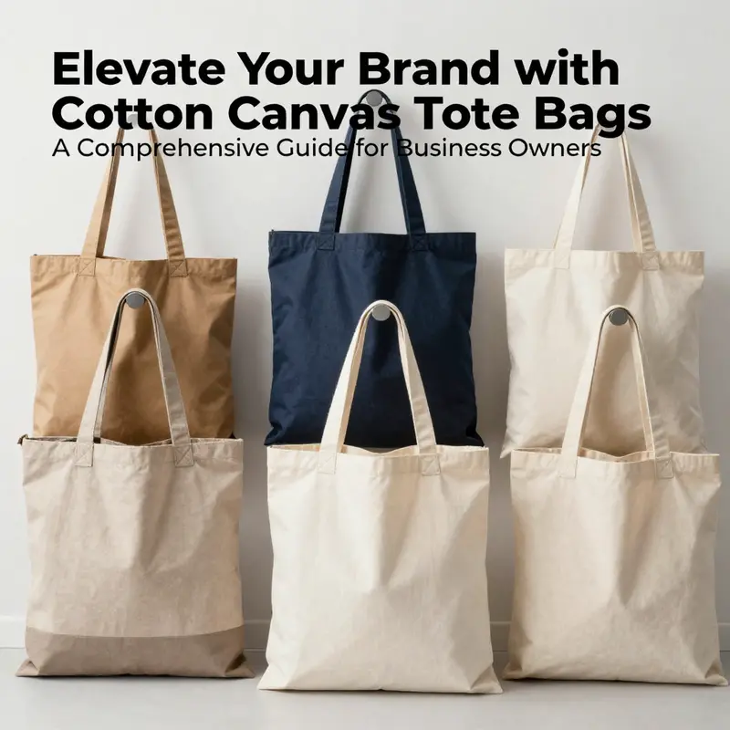 Stylish cotton canvas tote bags exemplifying functionality and design diversity.