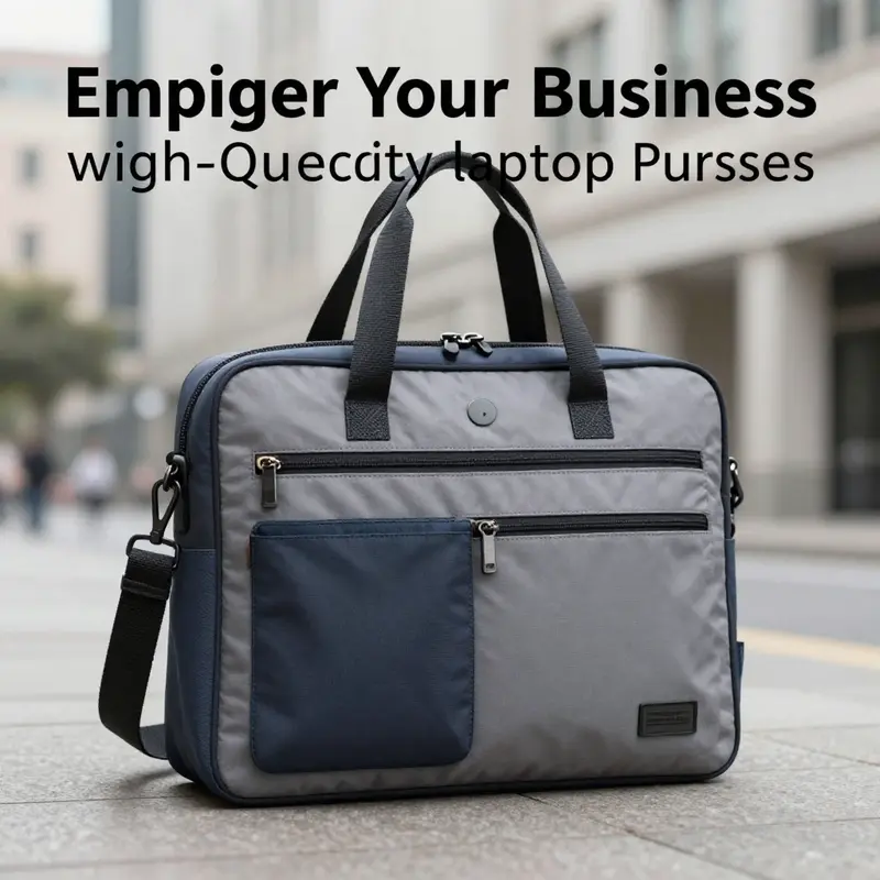 A procurement manager strategizing sourcing options for laptop purses.