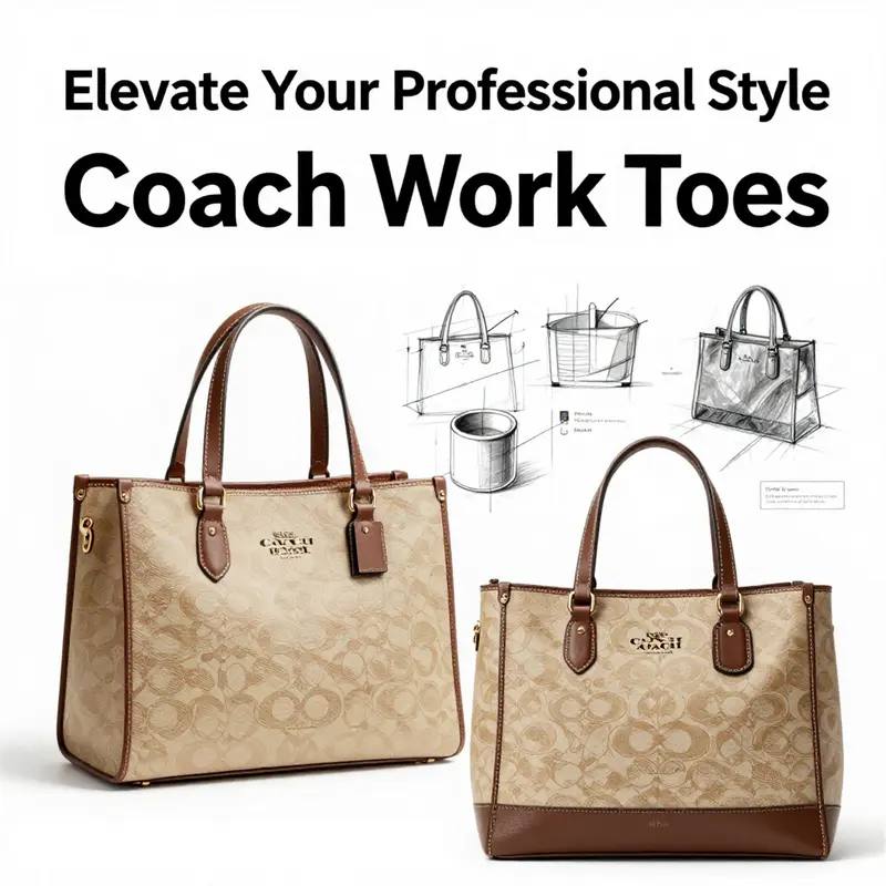 The Coach Willow Tote elegantly displayed on a modern desk, highlighting its suitability for the professional environment.