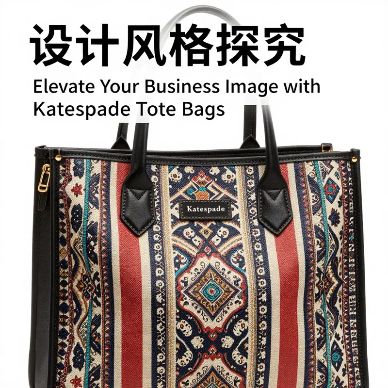 A young professional embodies the spirit of Katespade Tote, perfectly suited for modern businesswomen.