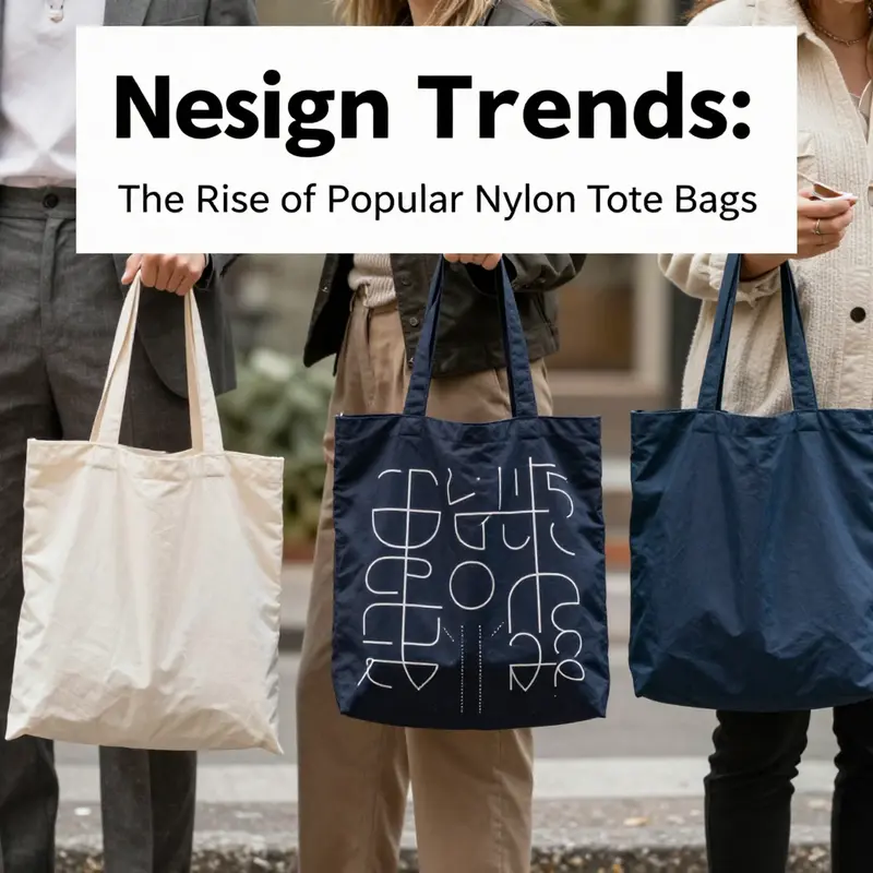 An assortment of popular nylon tote bags highlighting functional features and trendy designs.