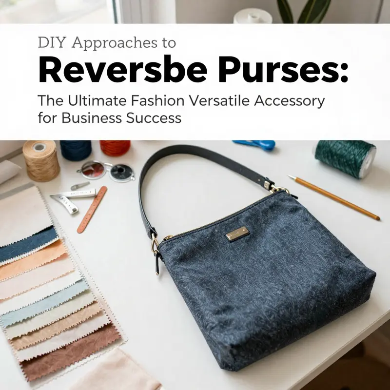 An intricately designed reversible purse highlighting its dual sides.