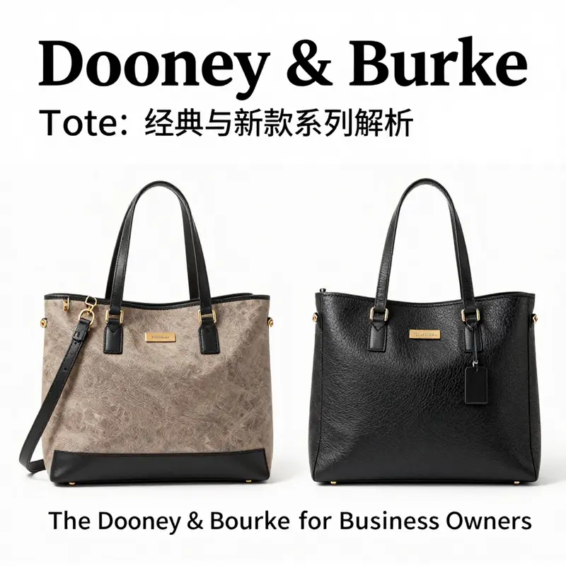 A visual timeline showcasing the evolution of Dooney & Bourke’s tote bags from inception to modern times.