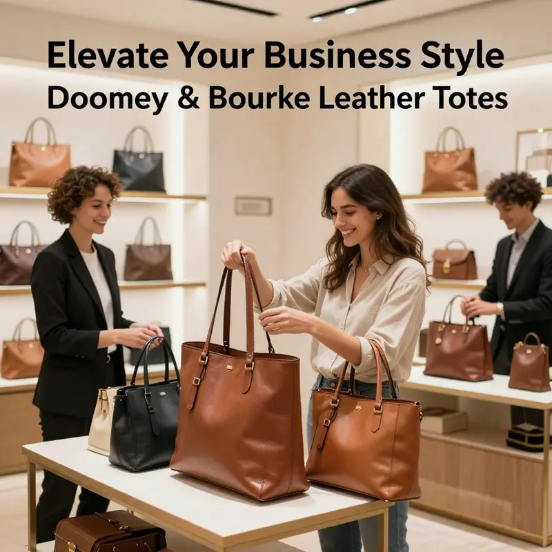 The iconic Dooney & Bourke leather tote from the Heritage Collection, epitomizing luxury and functionality.