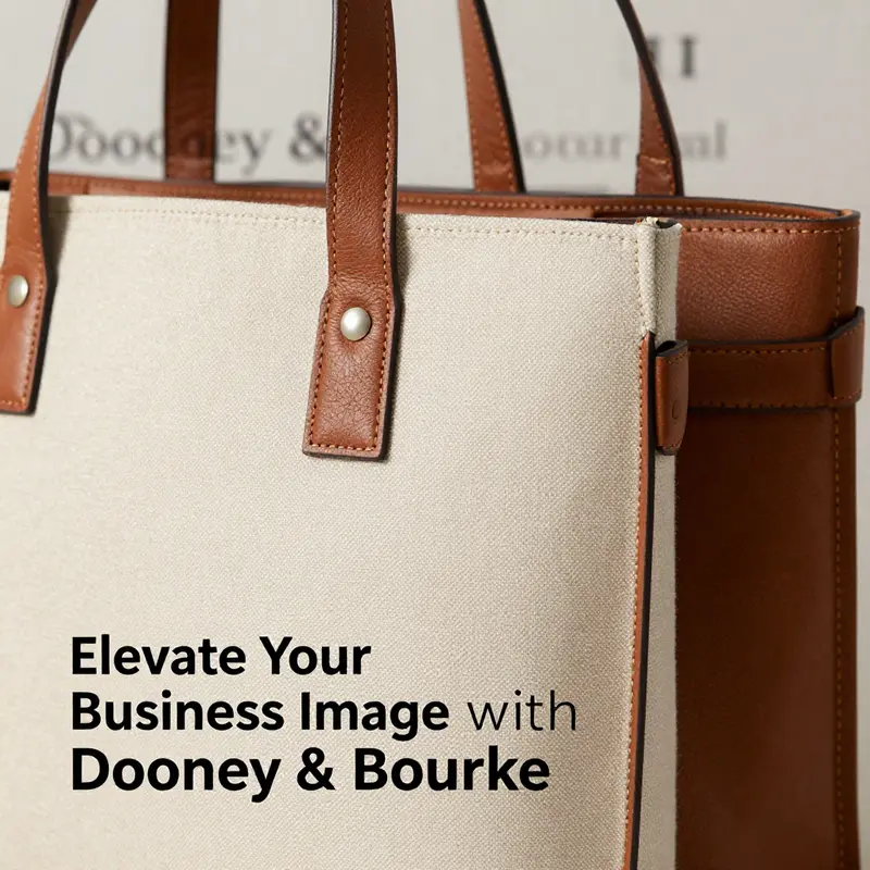 A showcase of different styles of Dooney & Bourke totes illustrating their diverse features.