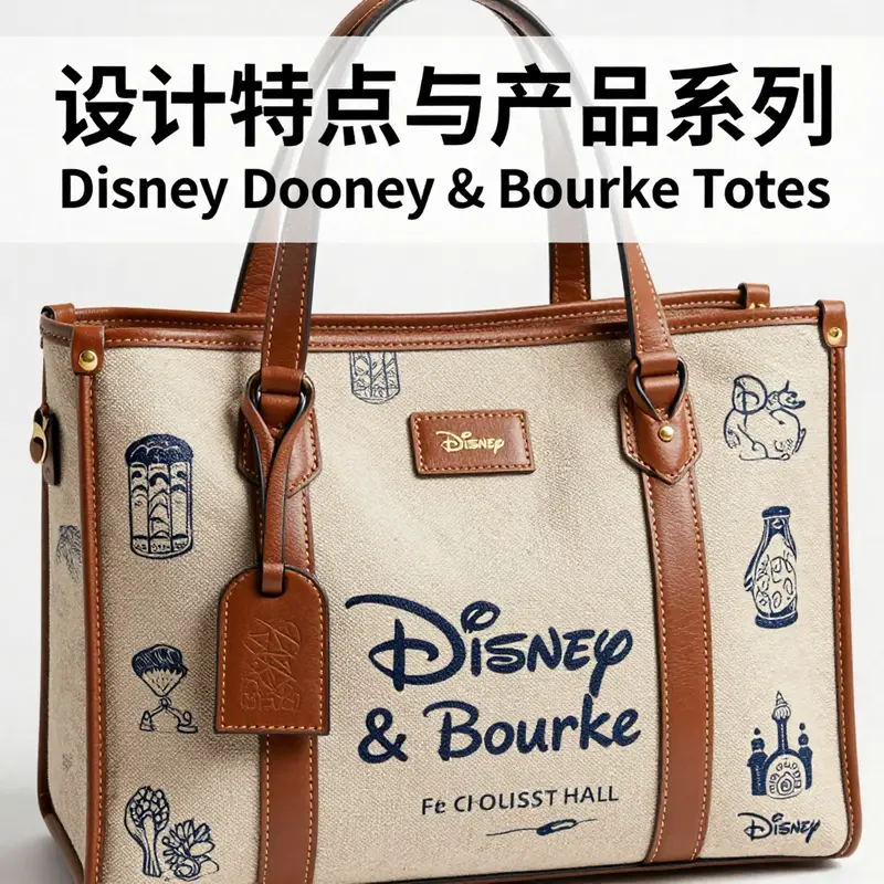 A historical overview of the partnership between Dooney & Bourke and Disney, showcasing their iconic products.