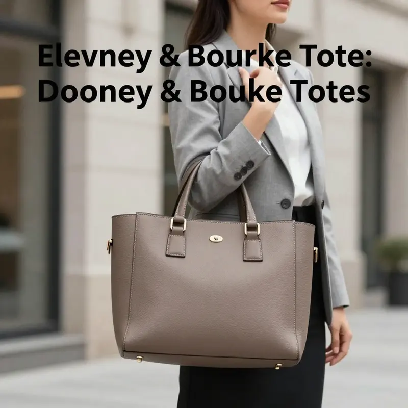 The exquisite craftsmanship and materials of the Dooney & Bourke tote reflect sophistication and durability.