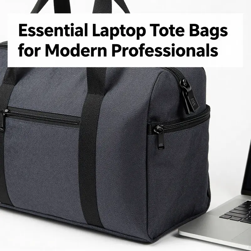Highlighting the robust materials used in laptop tote bags, ensuring protection and longevity.