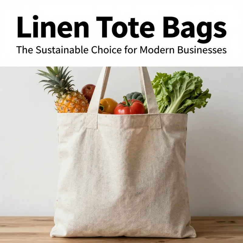 Linen tote bags representing sustainability in fashion and everyday use.
