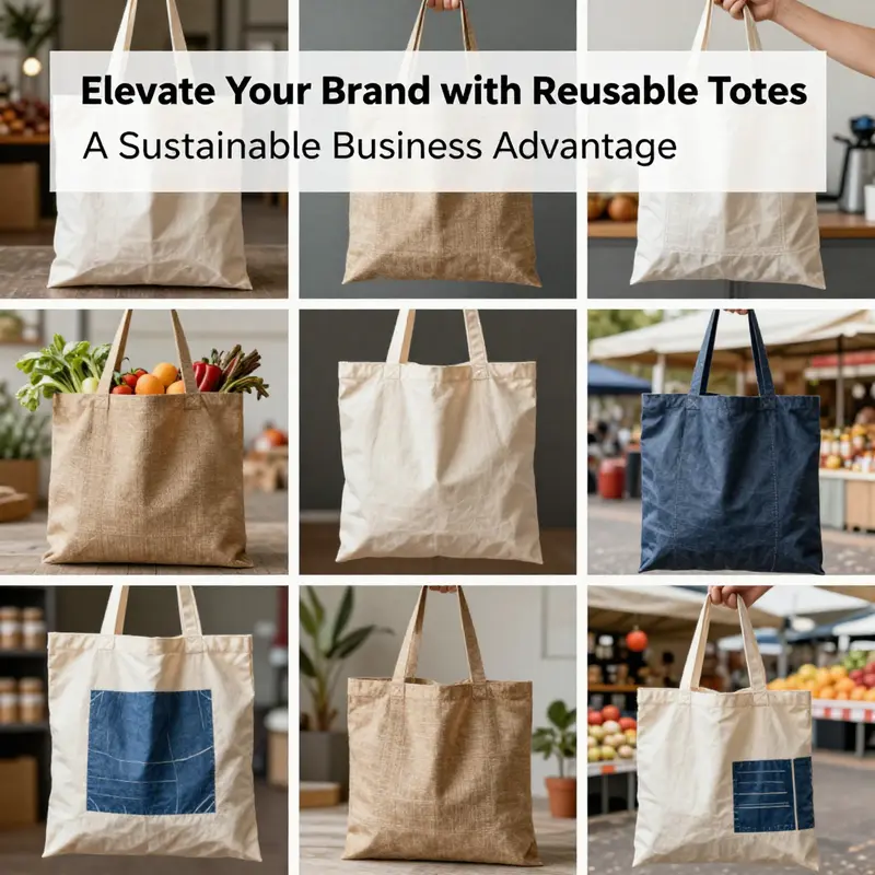 Durable totes from diverse materials ready for daily use.