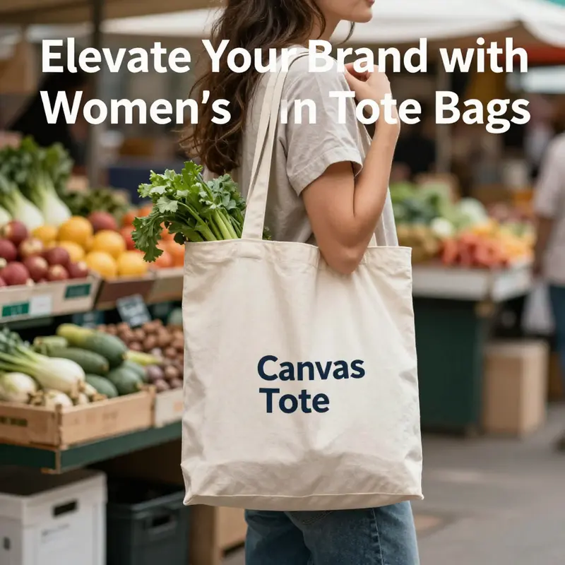 Women’s canvas tote bags exemplify durability and practicality in everyday settings.