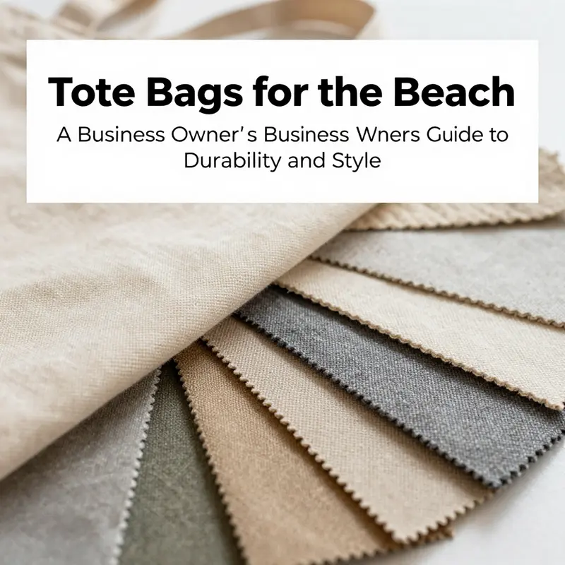 Different materials ideal for crafting durable beach tote bags, highlighting their strengths against sand and saltwater.