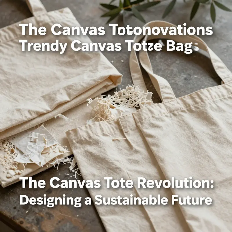 Modern minimalist canvas tote bags reflecting the latest design trends.