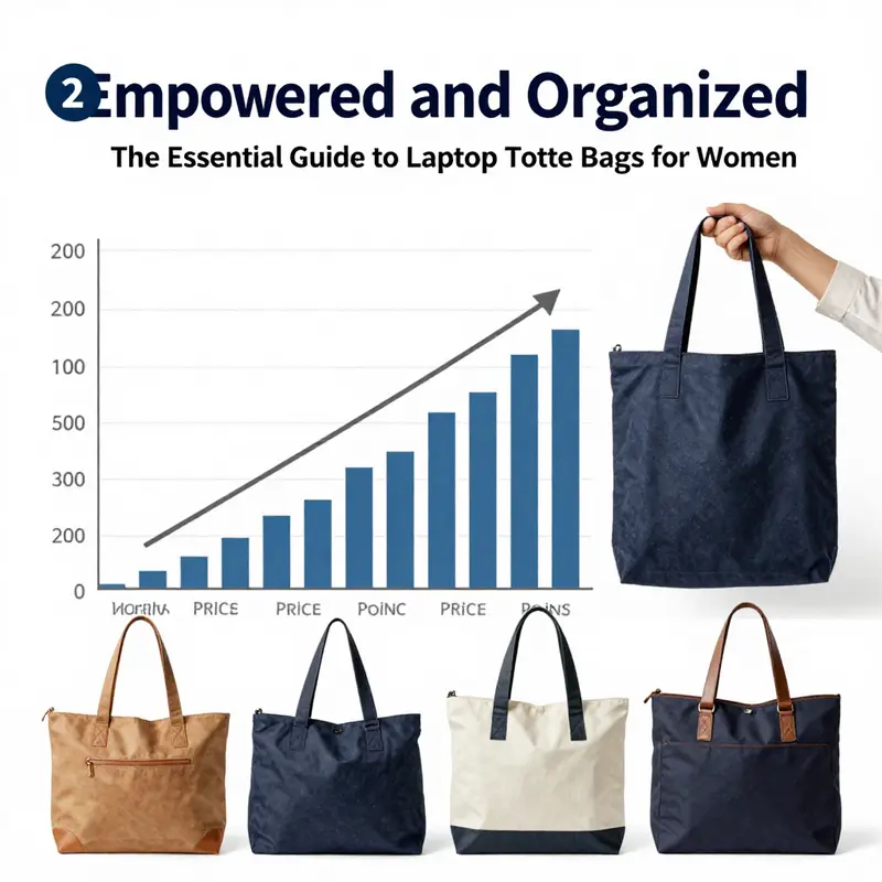 Highlighting the craftsmanship and functionality of laptop tote bags designed for women.