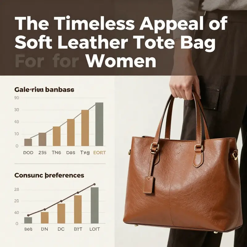 The exquisite craftsmanship and rich texture of soft leather emphasize the quality that women demand in tote bags.