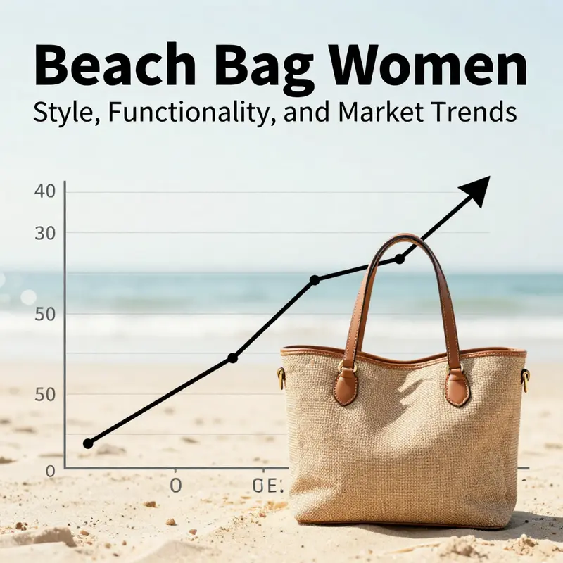 A vibrant collection of women’s beach bags featuring various materials and design styles.