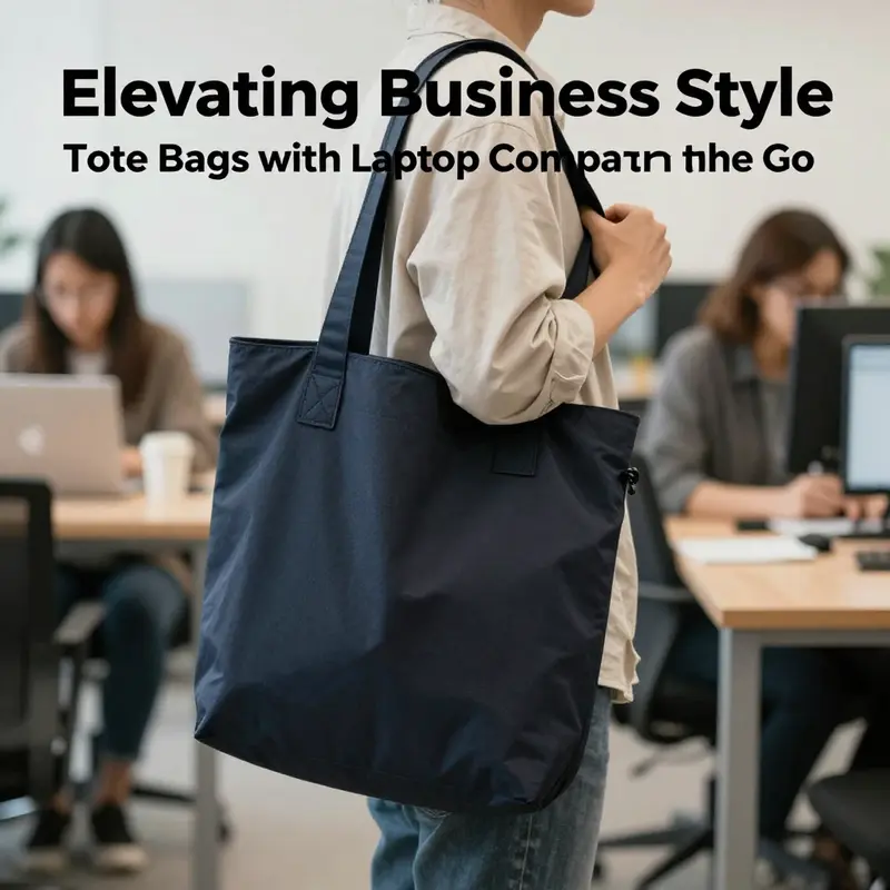 Tote bags merging stylish design with laptop functionality for the modern businessperson.