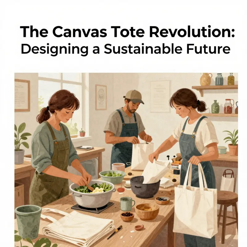 Modern minimalist canvas tote bags reflecting the latest design trends.